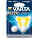 Pila litio CR2032 3V in blister 2pz - VARTA 6032101402