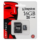MicroSDHC Card 16Gb classe 10 con adattatore incluso - Kingston SDC10/16GB