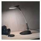 Lampada da tavolo con braccio regolabile, LED integrato, Nera - Gea Led GLS011